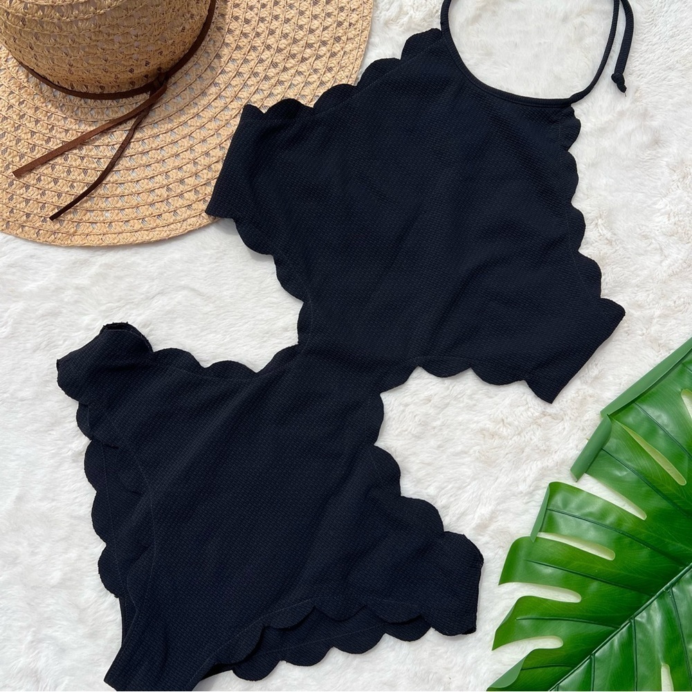 Marysia Mott Cut Out Maillot One Piece Swimsuit in Black - Picture 3 of 10